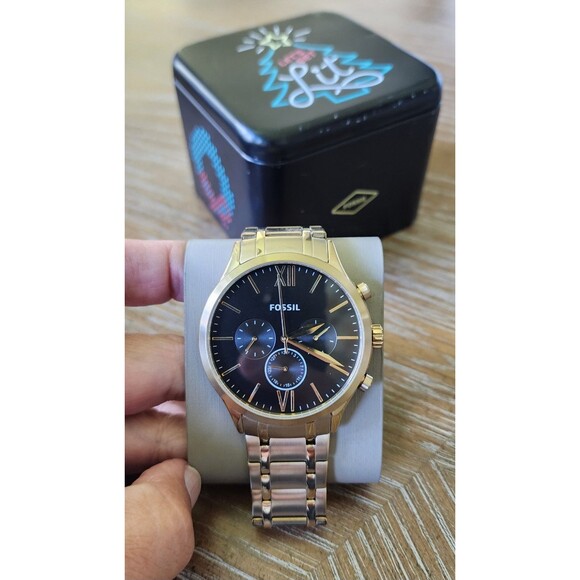 Fossil BQ2362 Fenmore Multifunction Gold-Tone Stainless Steel Watch44 mm(s) - Picture 10 of 10